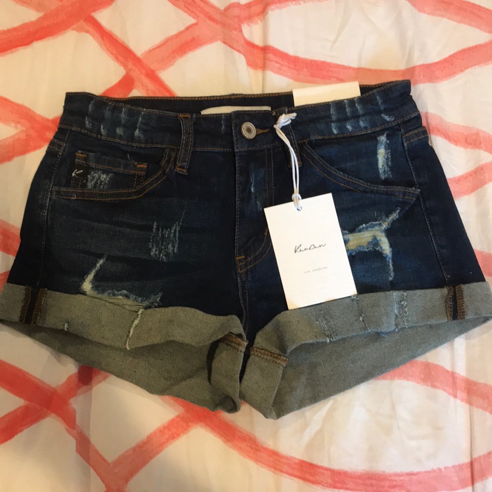 never worn distressed jean shirts with tags